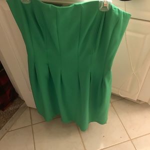 Cute Green strapless dress